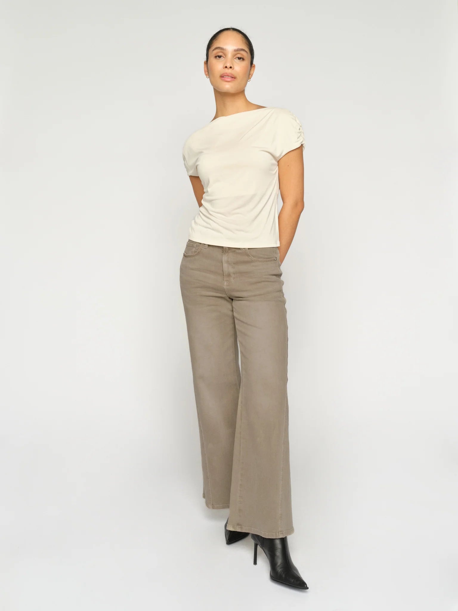 picture of Mos Mosh Dara Shadow Pant - Light Grey - Number Two - womens - fashion - clothing - Mos Mosh 3