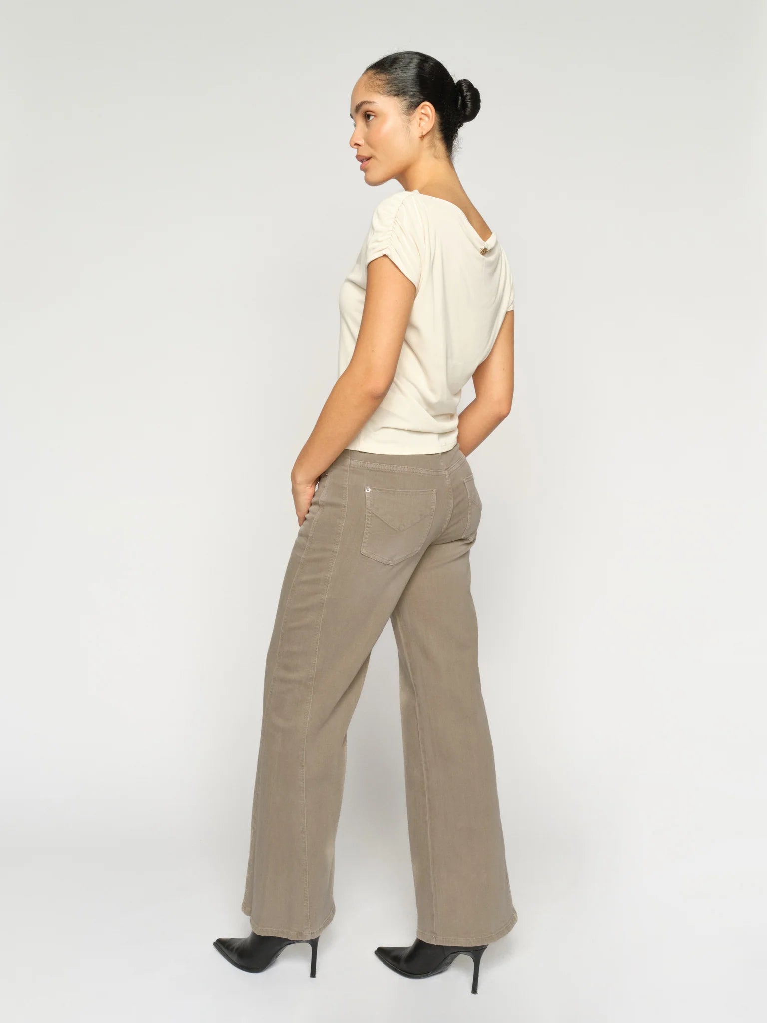 picture of Mos Mosh Dara Shadow Pant - Light Grey - Number Two - womens - fashion - clothing - Mos Mosh 4