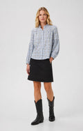 picture of Part Two Samilla Shirt - Heather Check - Number Two - womens - fashion - clothing - Part Two 1