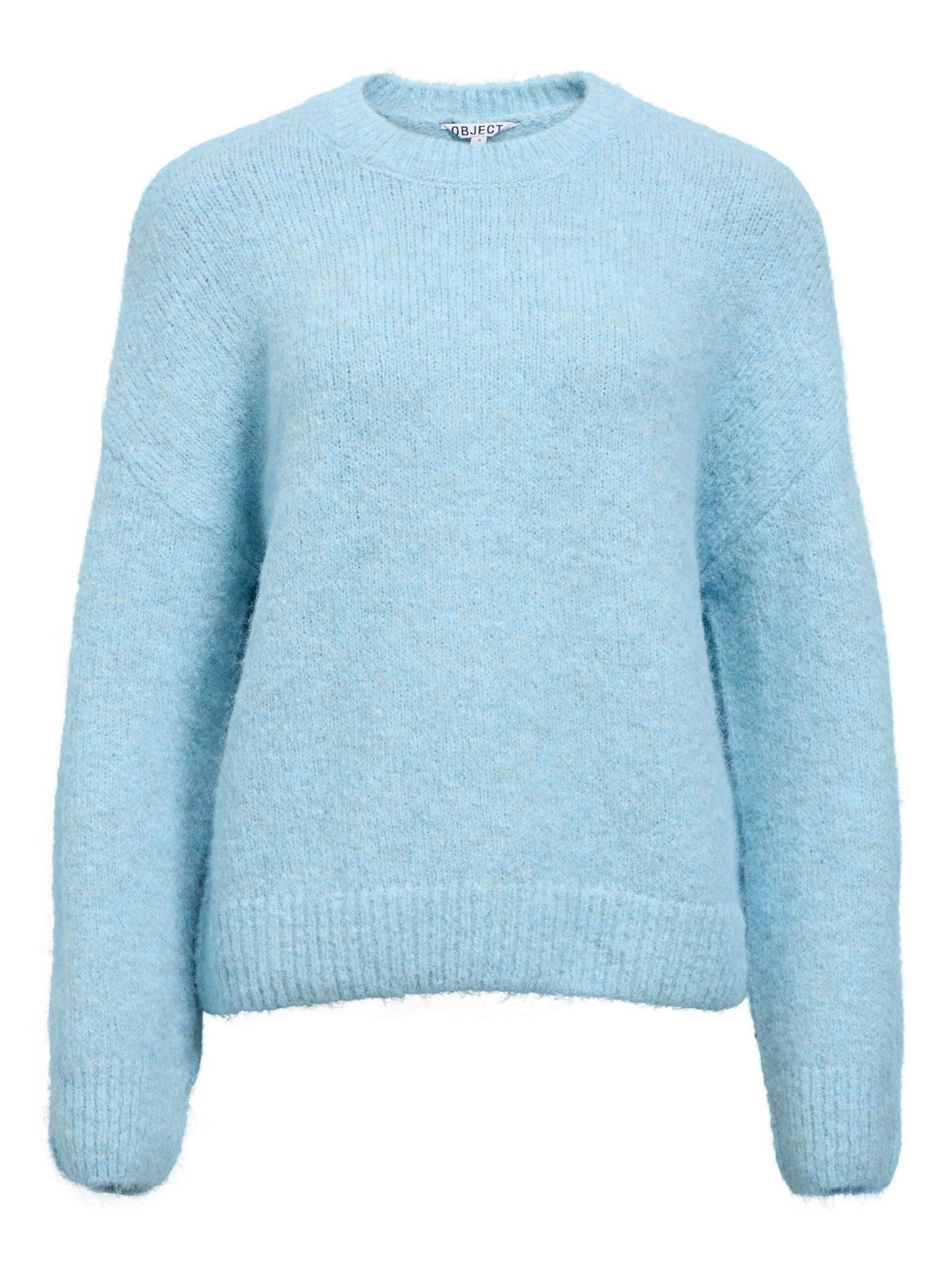 picture of Object Saggia Pullover - Winter Sky Melange - Number Two - womens - fashion - clothing - Object 5