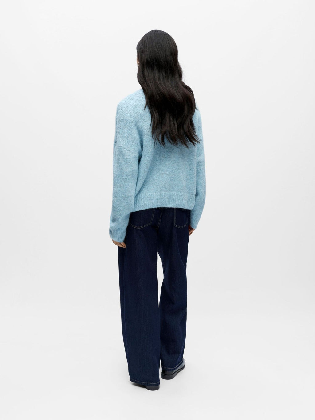 picture of Object Saggia Pullover - Winter Sky Melange - Number Two - womens - fashion - clothing - Object 4