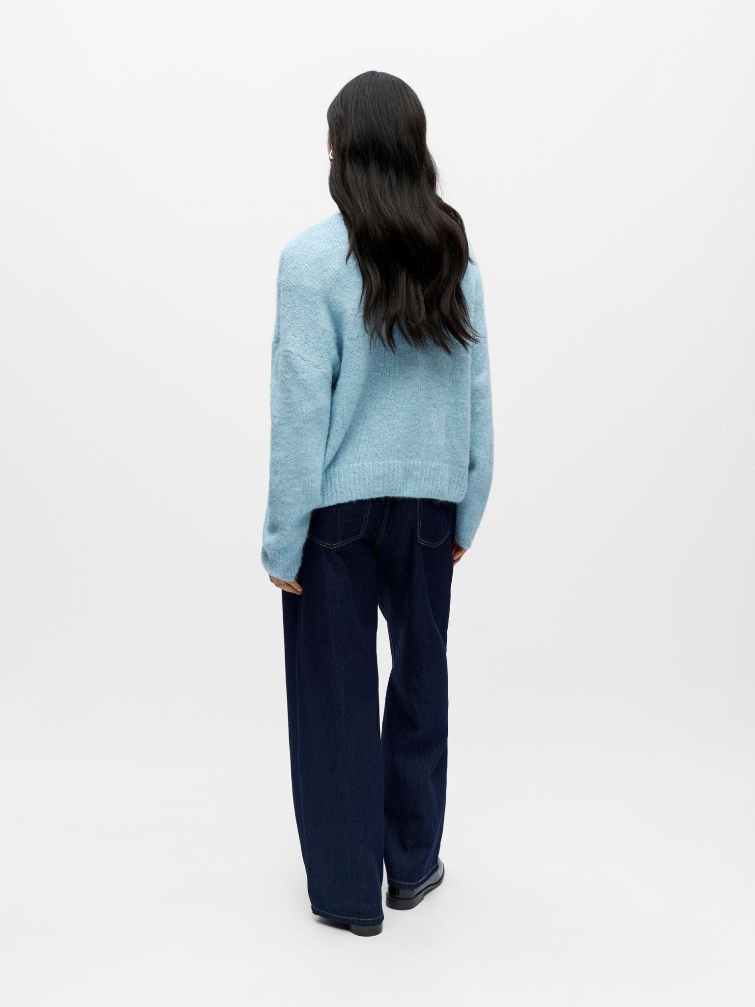 picture of Object Saggia Pullover - Winter Sky Melange - Number Two - womens - fashion - clothing - Object 4