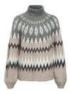 picture of Object Jaade Diana Pullover - Gunmetal/Multi - Number Two - womens - fashion - clothing - Object 5