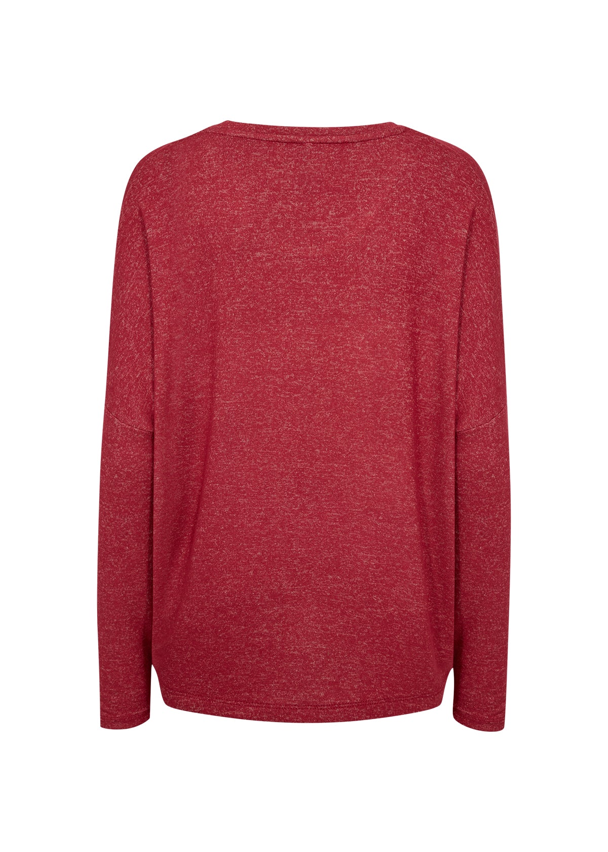 picture of SoyaConcept BIARA 1 Long Sleeve T Blouse - Dark Red Melange - Number Two - womens - fashion - ethical - clothing
