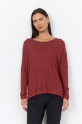 picture of SoyaConcept BIARA 1 Jumper - Madder Brown - Number Two - womens - fashion - clothing - SoyaConcept 1