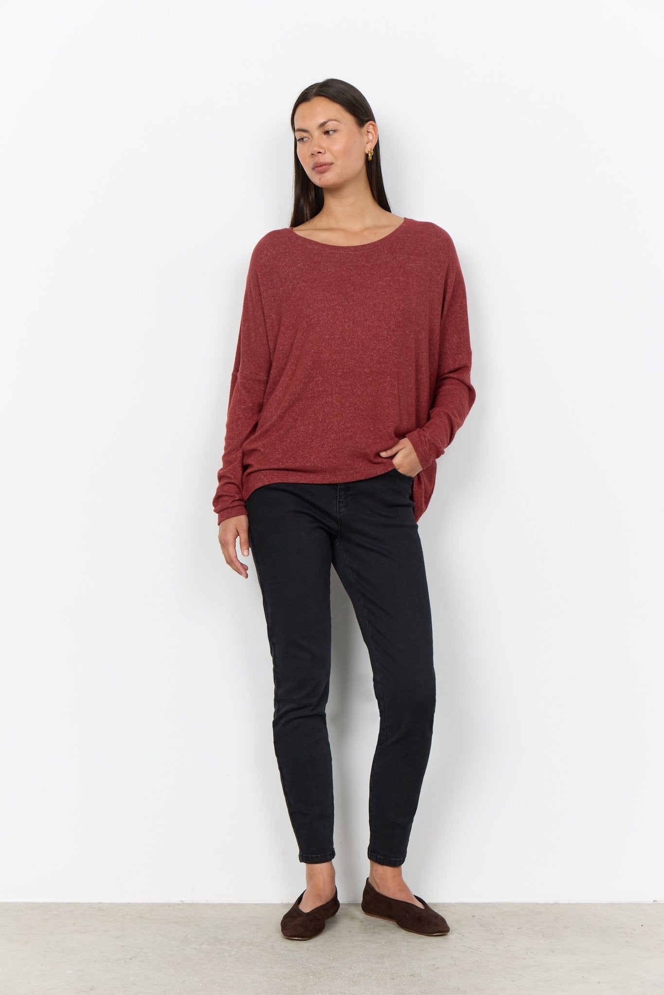 picture of SoyaConcept BIARA 1 Jumper - Madder Brown - Number Two - womens - fashion - clothing - SoyaConcept 2