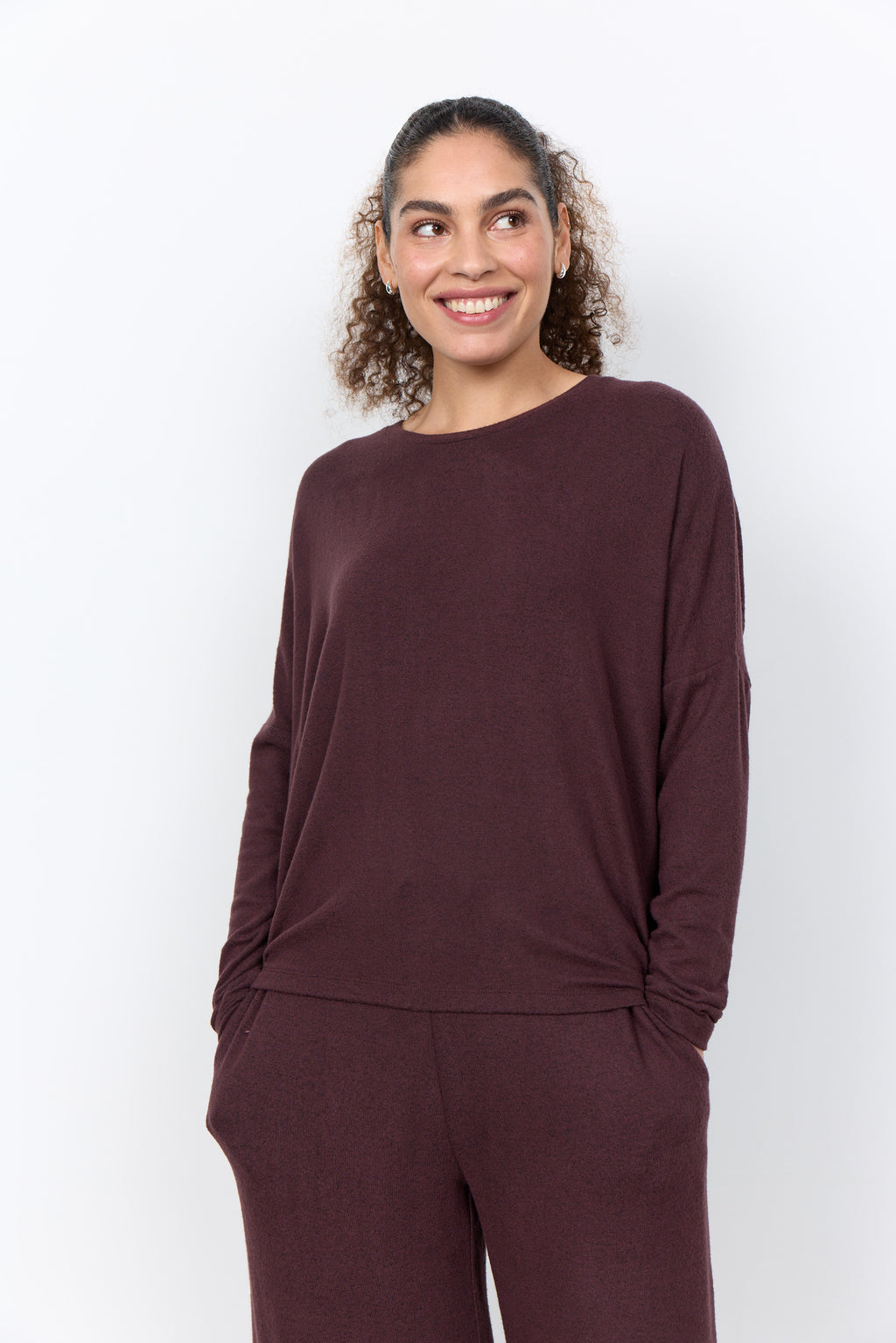 SoyaConcept BIARA 1 Jumper - Chocolate Plum Melange