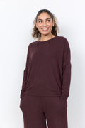 SoyaConcept BIARA 1 Jumper - Chocolate Plum Melange