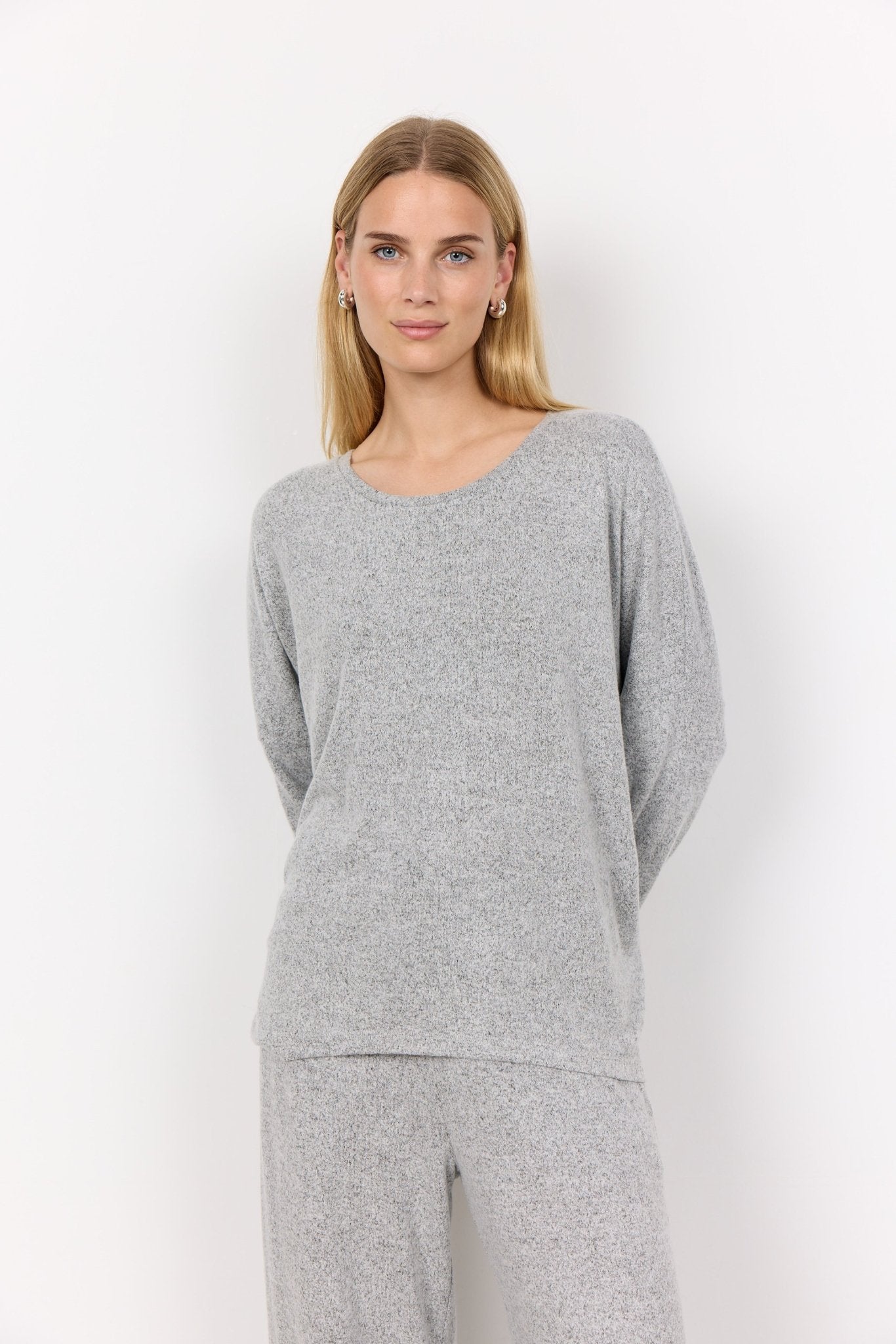 picture of SoyaConcept BIARA 1 Jumper - Light Grey Melange - Number Two - womens - fashion - clothing - SoyaConcept 3