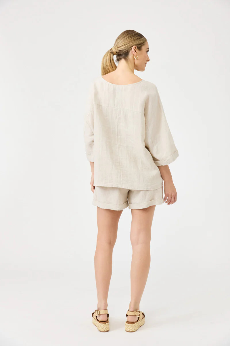 Eb & Ive Studio Relaxed Top - Tusk
