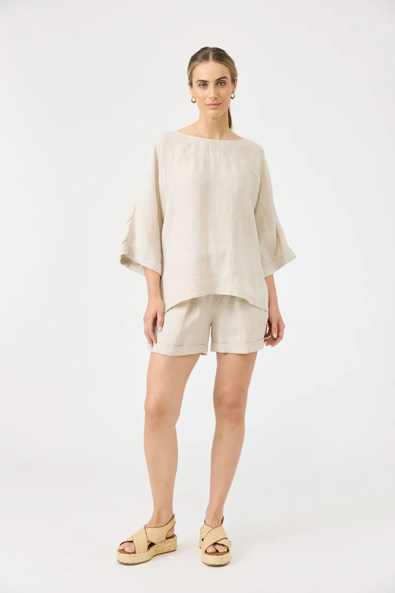 Eb & Ive Studio Relaxed Top - Tusk
