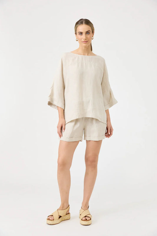 Eb & Ive Studio Relaxed Top - Tusk