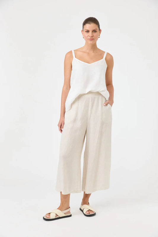 Eb & Ive Studio Crop Pant - Tusk