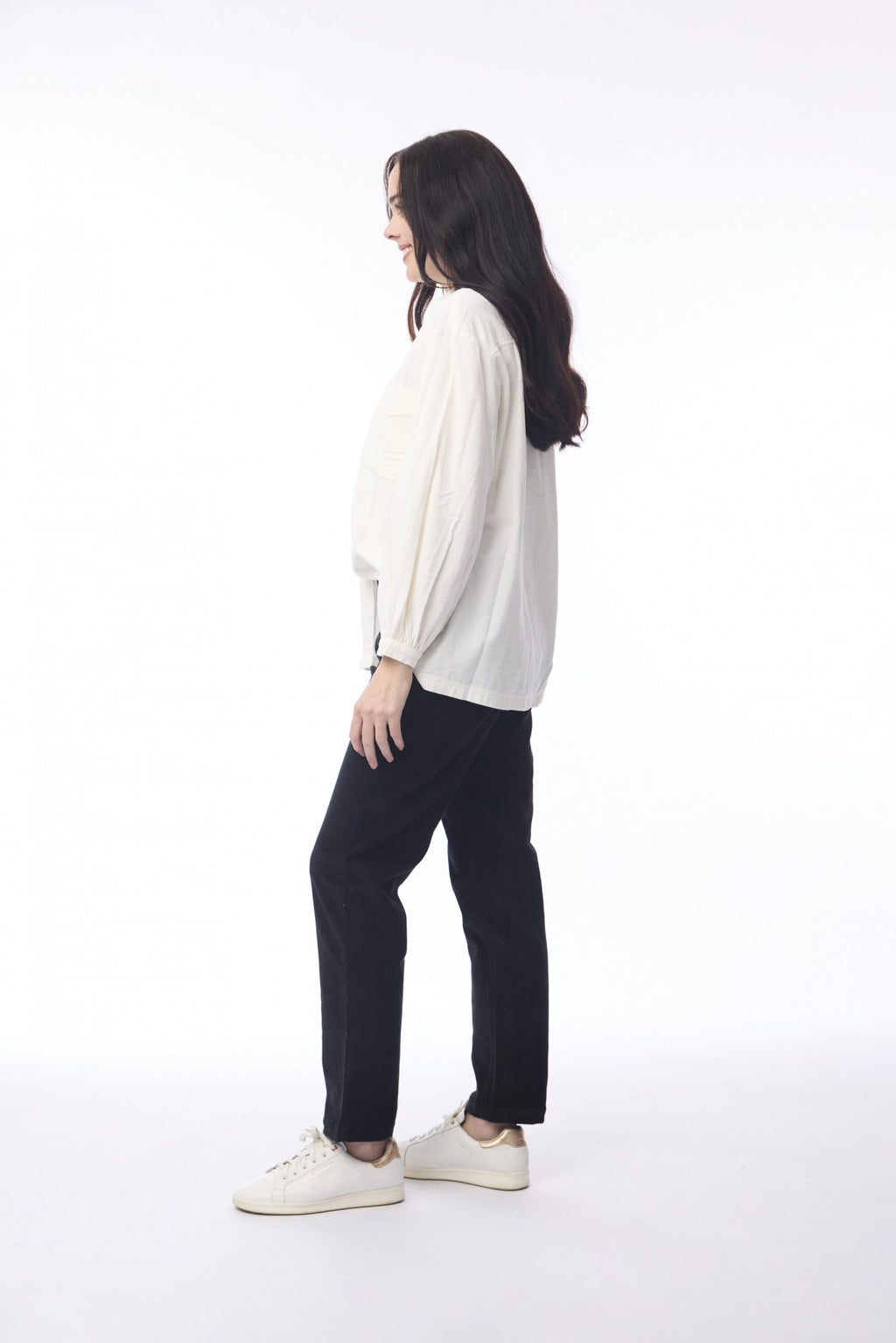 picture of Orientique Cord Slim Trouser - Black - Number Two - womens - fashion - clothing - Orientique 2