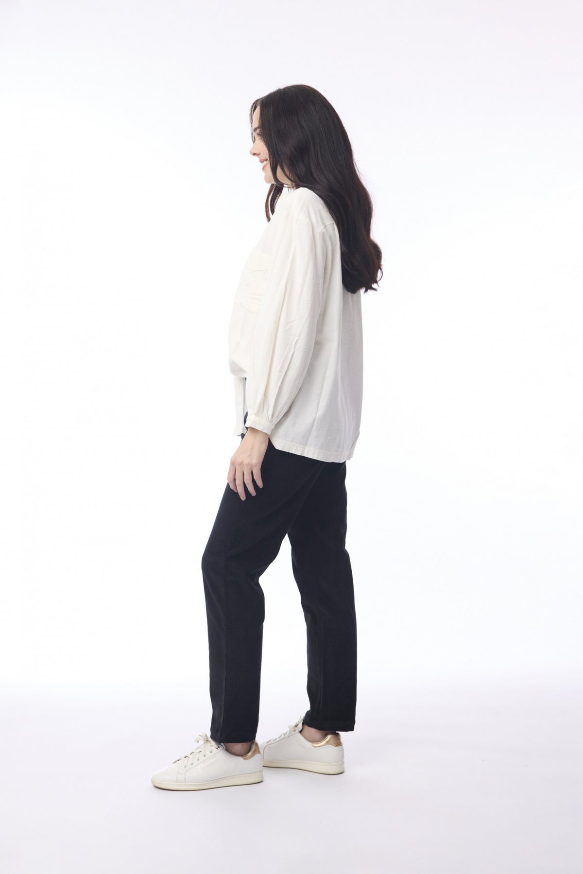 picture of Orientique Cord Slim Trouser - Black - Number Two - womens - fashion - clothing - Orientique 2