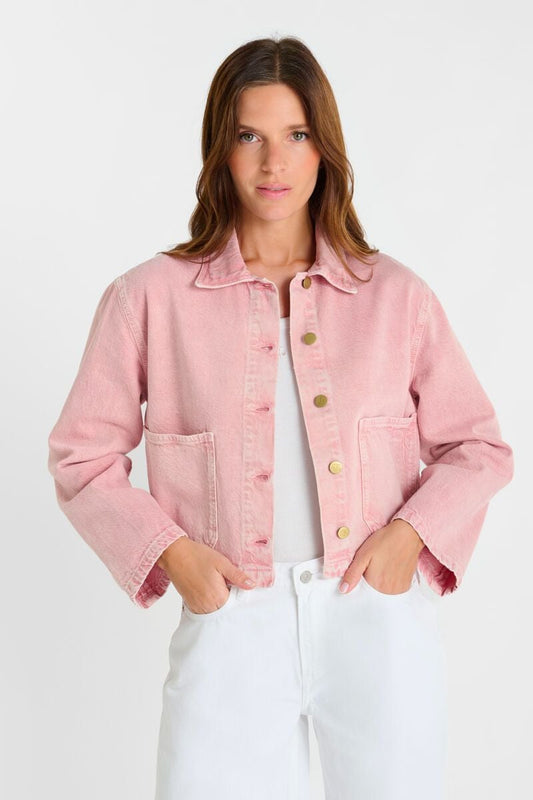 picture of Le Temp Des Cerises FAKSEL Jacket - Cameo/Pink - Number Two - womens - fashion - clothing - Le Temp Des Cerises 1
