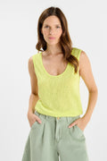 picture of Le Temp Des Cerises Haneia Vest Top - Yellow - Number Two - womens - fashion - clothing - Le Temp Des Cerises 1