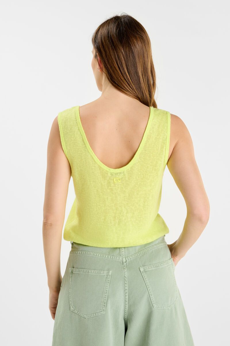 picture of Le Temp Des Cerises Haneia Vest Top - Yellow - Number Two - womens - fashion - clothing - Le Temp Des Cerises 4