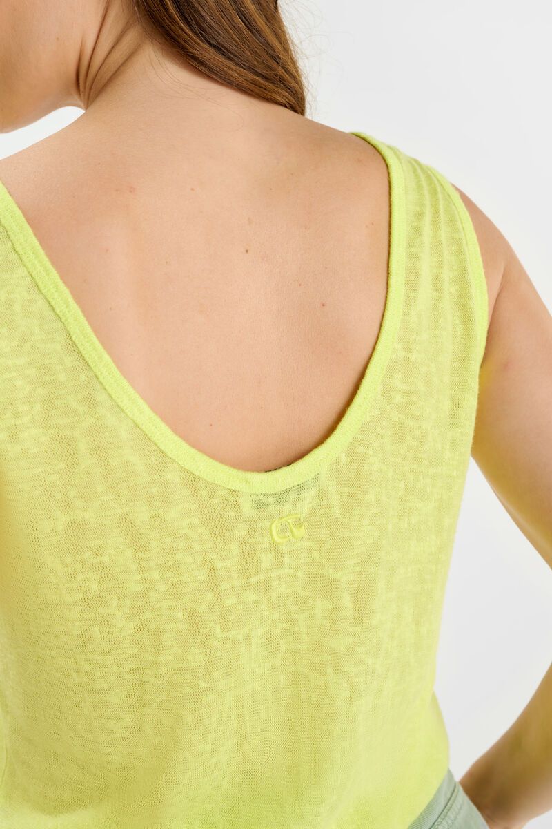 picture of Le Temp Des Cerises Haneia Vest Top - Yellow - Number Two - womens - fashion - clothing - Le Temp Des Cerises 5