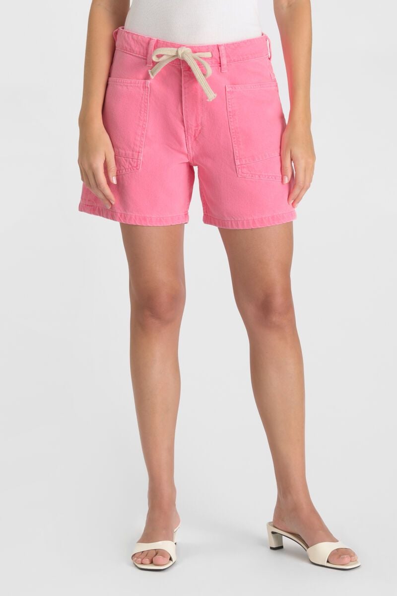 picture of Le Temp Des Cerises MADO Shorts - Fluo Pink - Number Two - womens - fashion - clothing - Le Temp Des Cerises 4