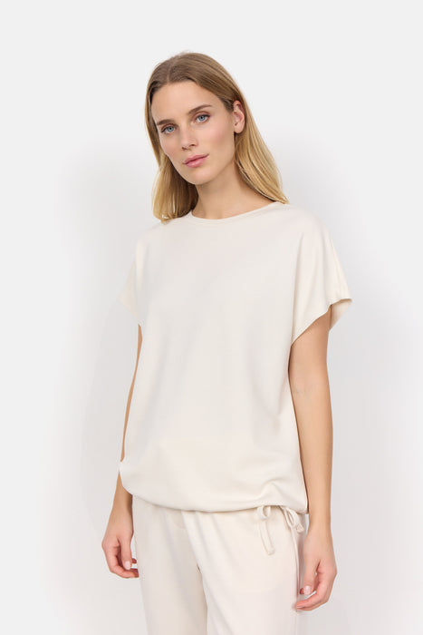 SoyaConcept BANU 169 Short Sleeve Sweatshirt Cream