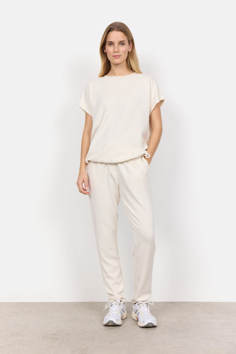 SoyaConcept BANU 169 Short Sleeve Sweatshirt Cream
