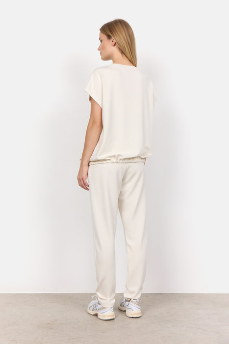 SoyaConcept BANU 169 Short Sleeve Sweatshirt Cream