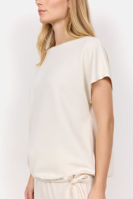SoyaConcept BANU 169 Short Sleeve Sweatshirt Cream