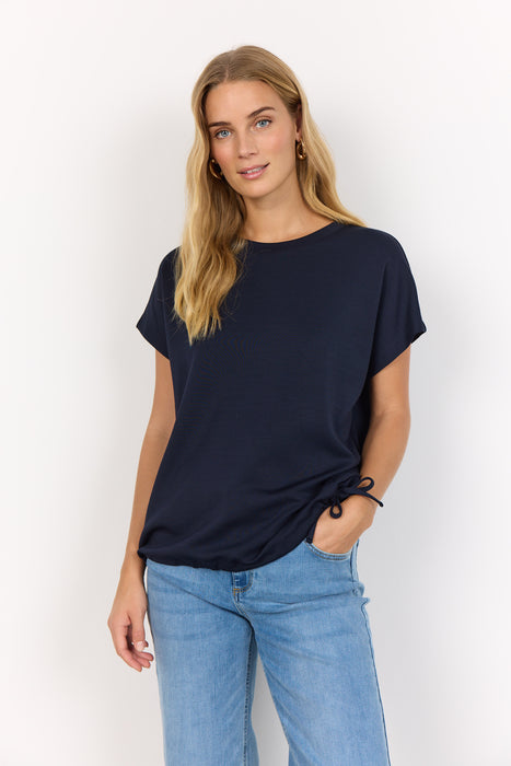 SoyaConcept BANU 169 Short Sleeve Sweatshirt Navy