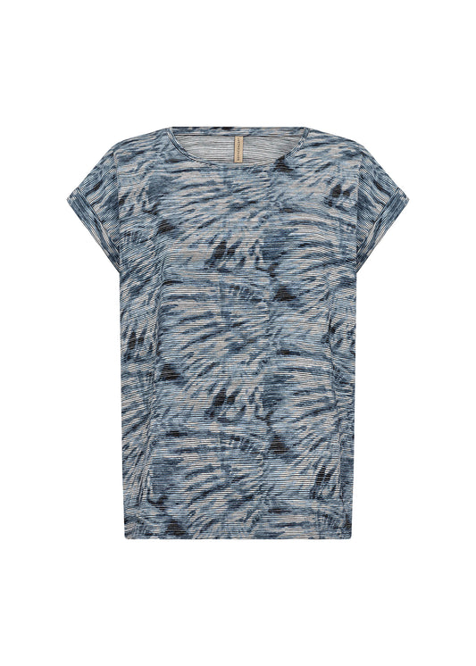 SoyaConcept GALINA 52 T-shirt Air Blue Print