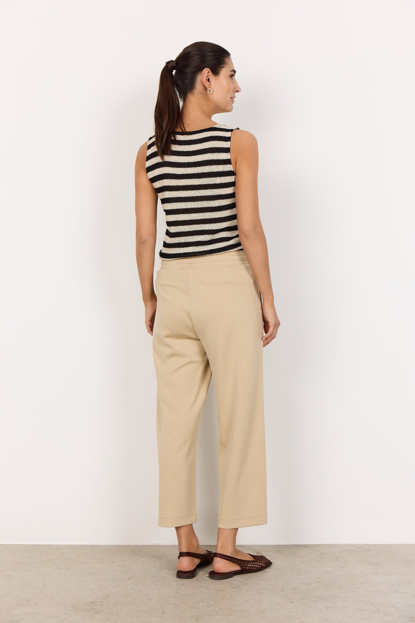 SoyaConcept ROSENNA 1 Knit Vest Black Stripe