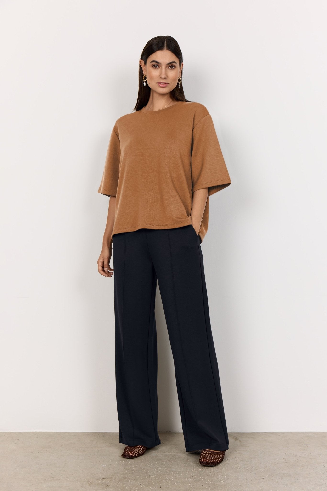 picture of SoyaConcept BANU 231 Short Sleeve Sweatshirt - Toffee - Number Two - womens - fashion - clothing - SoyaConcept 2