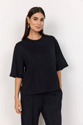picture of SoyaConcept BANU 231 Short Sleeve Sweatshirt - Black - Number Two - womens - fashion - clothing - SoyaConcept 1