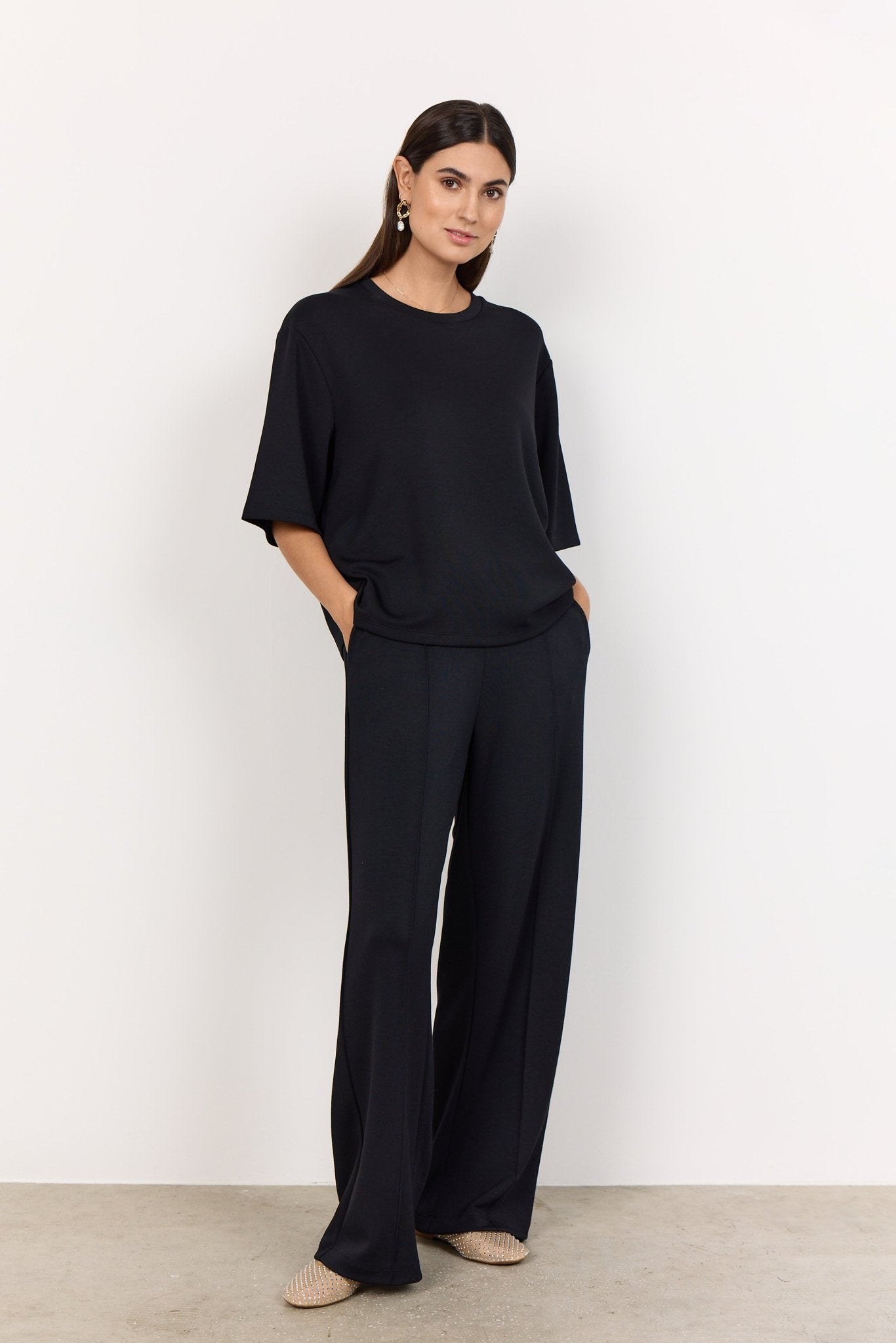 picture of SoyaConcept BANU 231 Short Sleeve Sweatshirt - Black - Number Two - womens - fashion - clothing - SoyaConcept 2