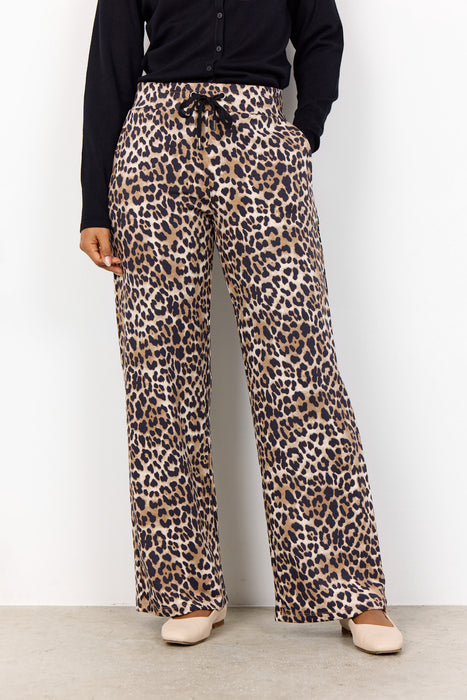 SoyaConcept OPHIA 7 Trousers Sand Leopard