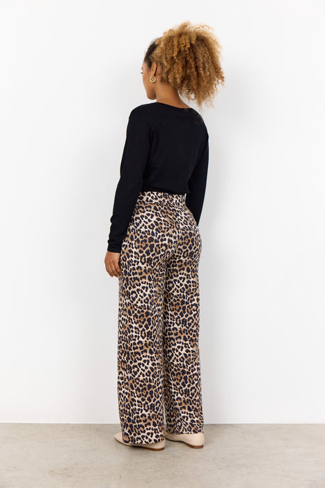 SoyaConcept OPHIA 7 Trousers Sand Leopard