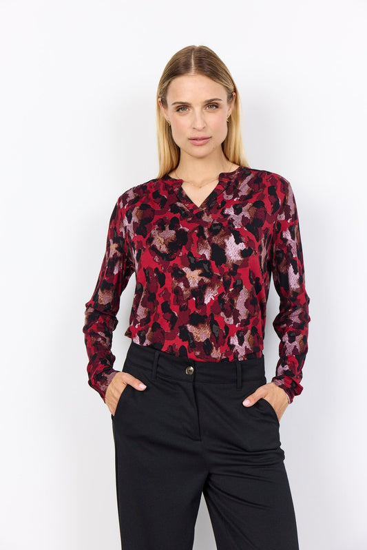 picture of SoyaConcept MARCIA 341 Top - Red - Number Two - womens - fashion - clothing - SoyaConcept 1