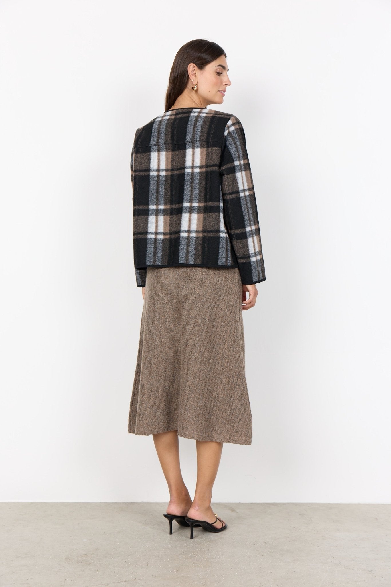 picture of SoyaConcept VOCAL 1 Jacket - Black/Brown Check - Number Two - womens - fashion - clothing - SoyaConcept 5