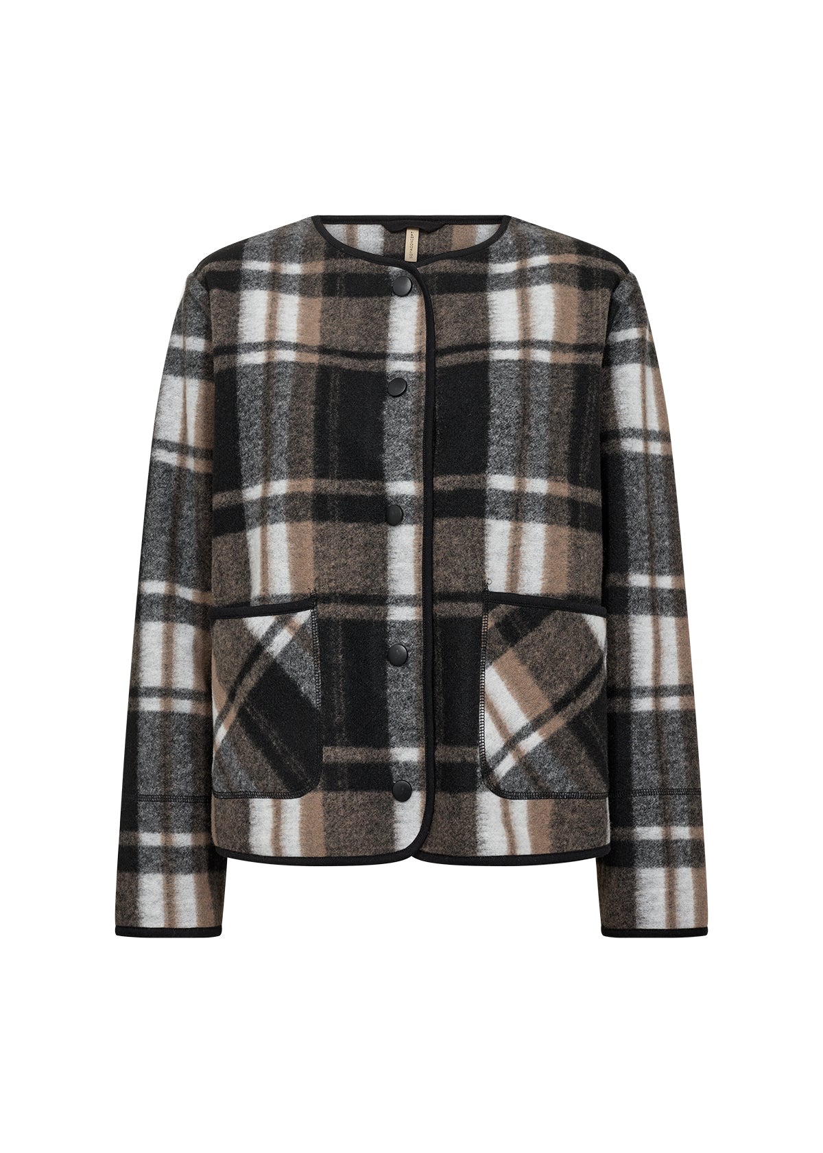 picture of SoyaConcept VOCAL 1 Jacket - Black/Brown Check - Number Two - womens - fashion - clothing - SoyaConcept 2