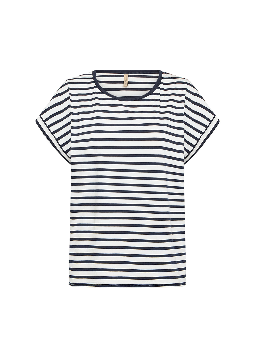 picture of SoyaConcept RINA Stripe 18 T-Shirt - White/Navy - Number Two - womens - fashion - clothing - SoyaConcept 1
