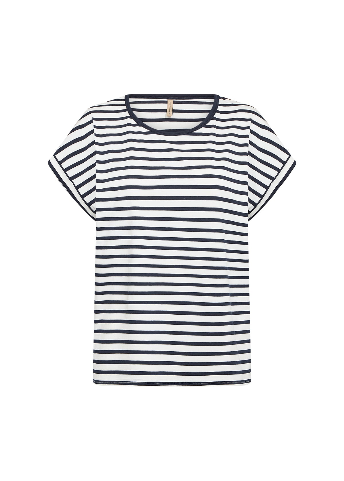 picture of SoyaConcept RINA Stripe 18 T-Shirt - White/Navy - Number Two - womens - fashion - clothing - SoyaConcept 1