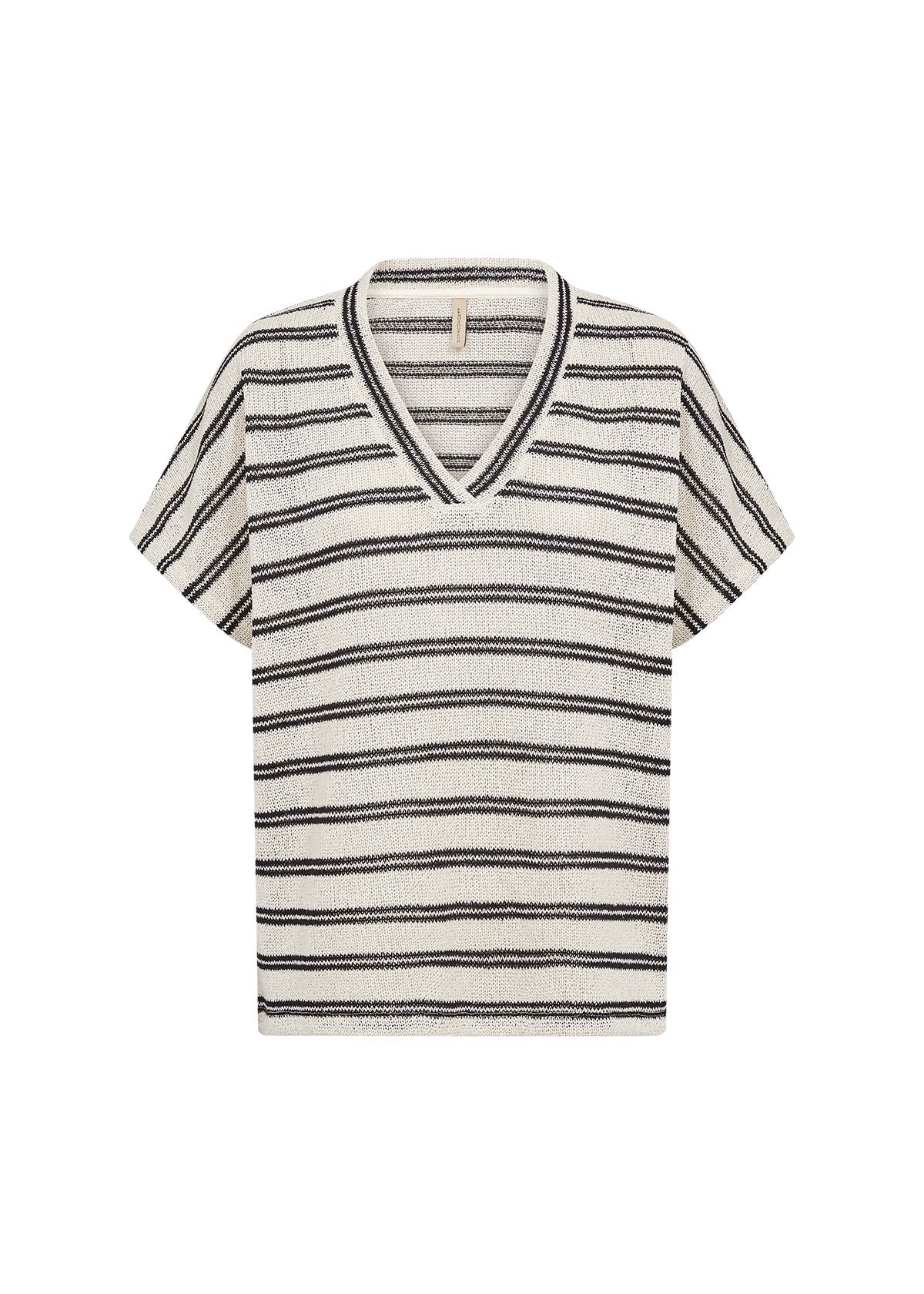 picture of SoyaConcept Frey 1 Sleeveless Tank Knit - Off White/Black Stripe - Number Two - womens - fashion - clothing - SoyaConcept 4