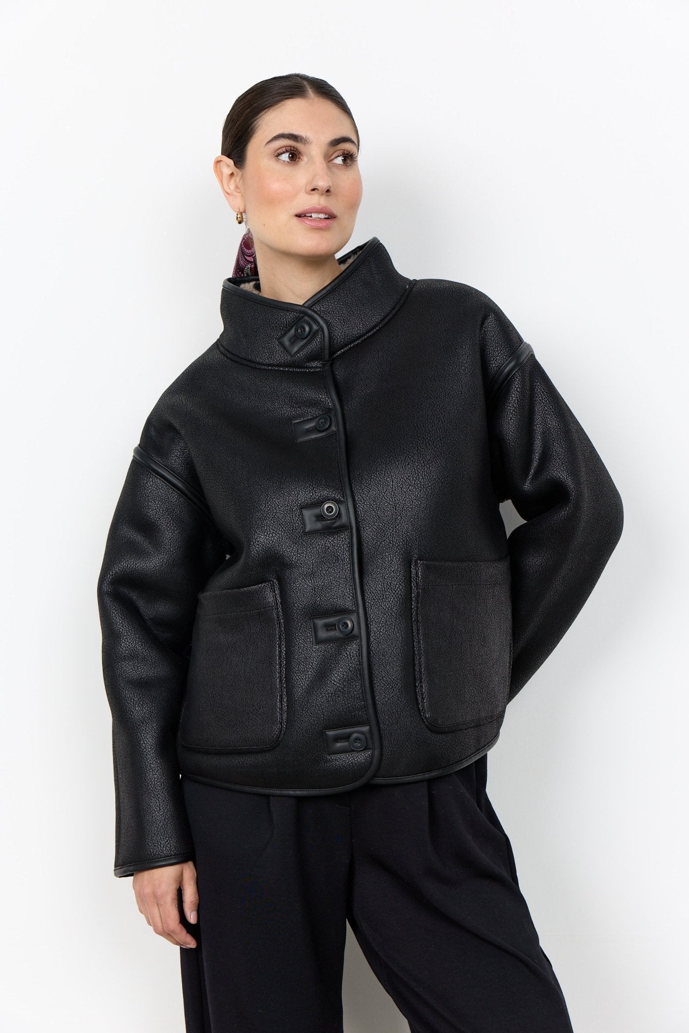 picture of SoyaConcept GIDA 2 Reversible Jacket - Zebra/Black - Number Two - womens - fashion - clothing - SoyaConcept 2