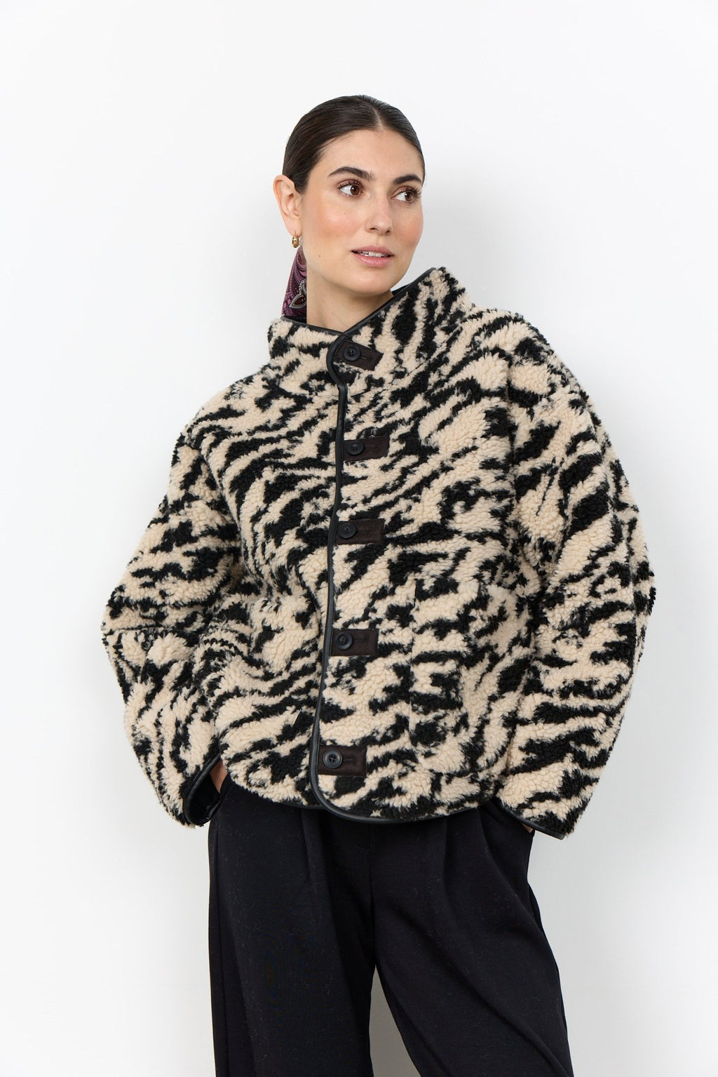 picture of SoyaConcept GIDA 2 Reversible Jacket - Zebra/Black - Number Two - womens - fashion - clothing - SoyaConcept 1