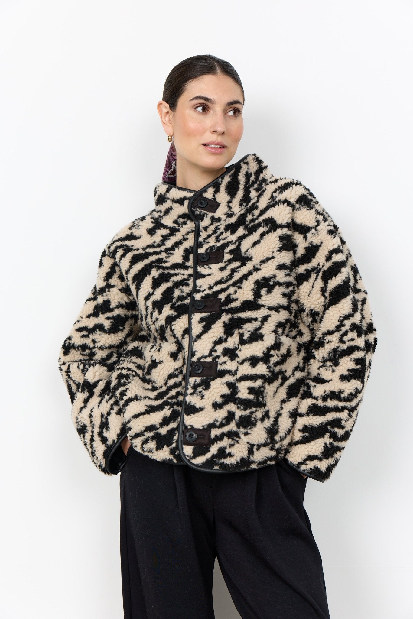 picture of SoyaConcept GIDA 2 Reversible Jacket - Zebra/Black - Number Two - womens - fashion - clothing - SoyaConcept 1
