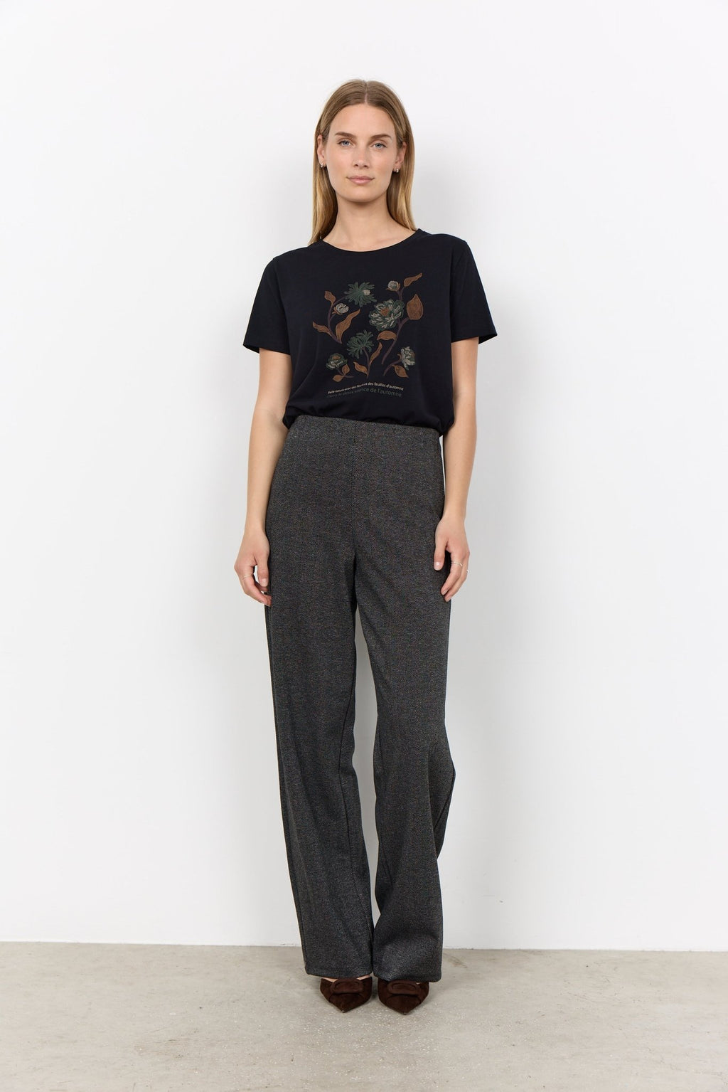 picture of SoyaConcept HEBE 4 Trouser - Black Herringbone - Number Two - womens - fashion - clothing - SoyaConcept 1