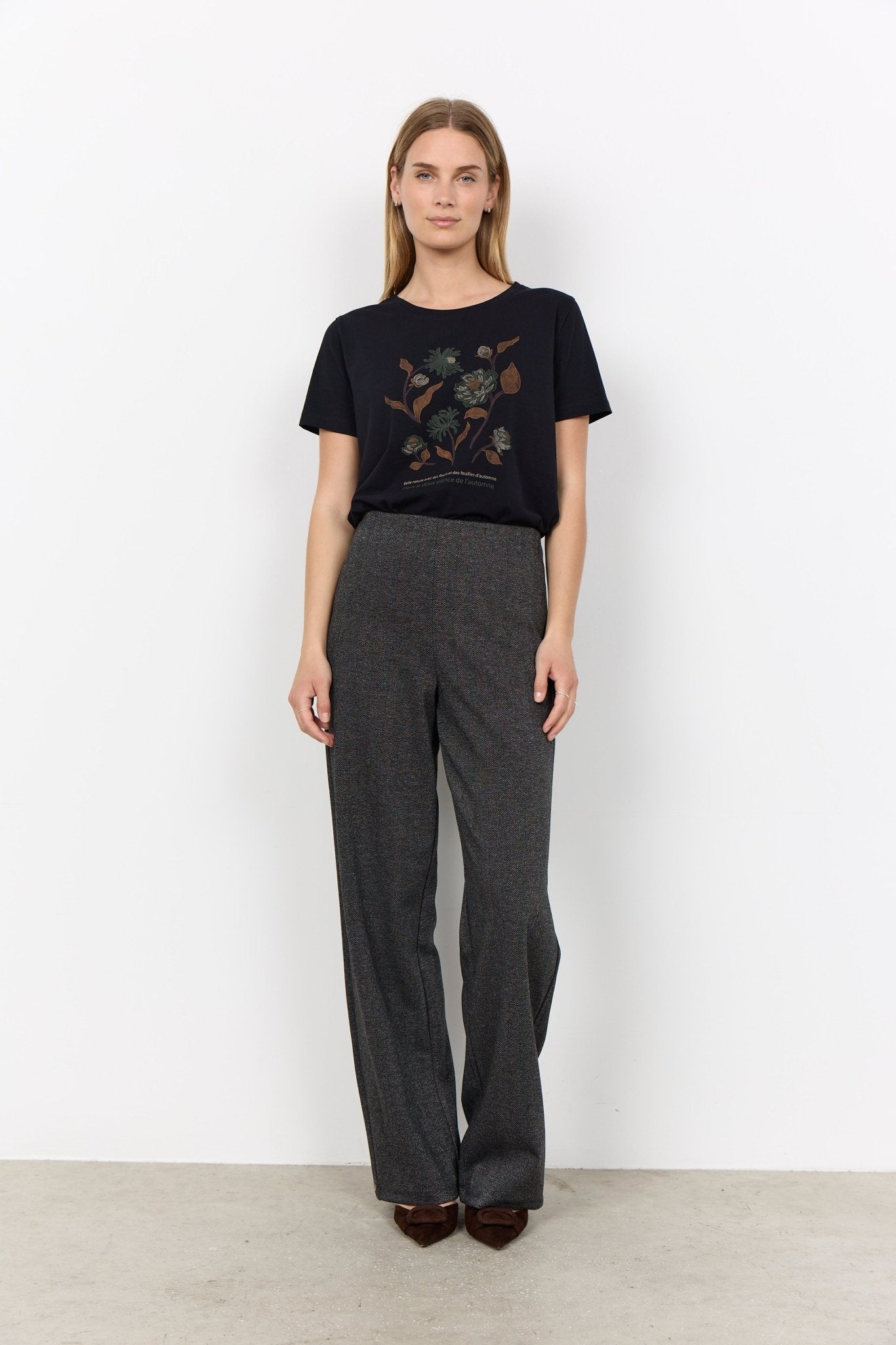 picture of SoyaConcept HEBE 4 Trouser - Black Herringbone - Number Two - womens - fashion - clothing - SoyaConcept 1
