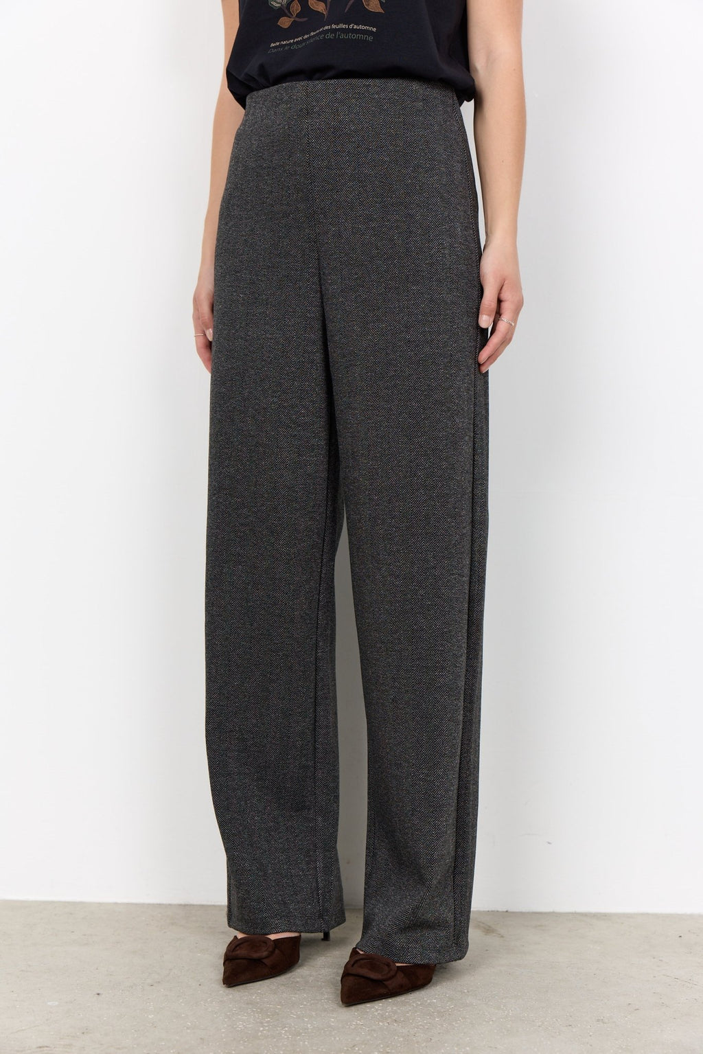 picture of SoyaConcept HEBE 4 Trouser - Black Herringbone - Number Two - womens - fashion - clothing - SoyaConcept 2