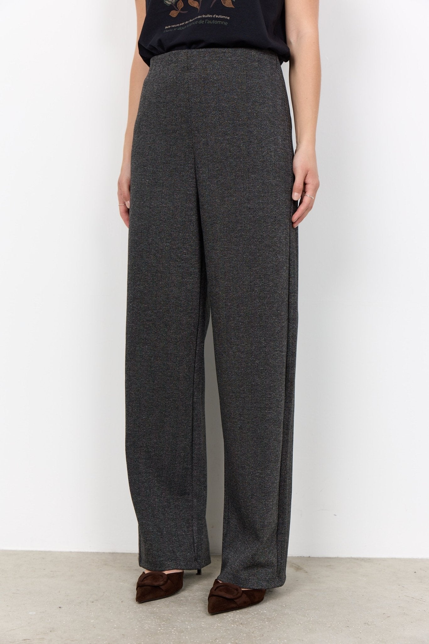picture of SoyaConcept HEBE 4 Trouser - Black Herringbone - Number Two - womens - fashion - clothing - SoyaConcept 2