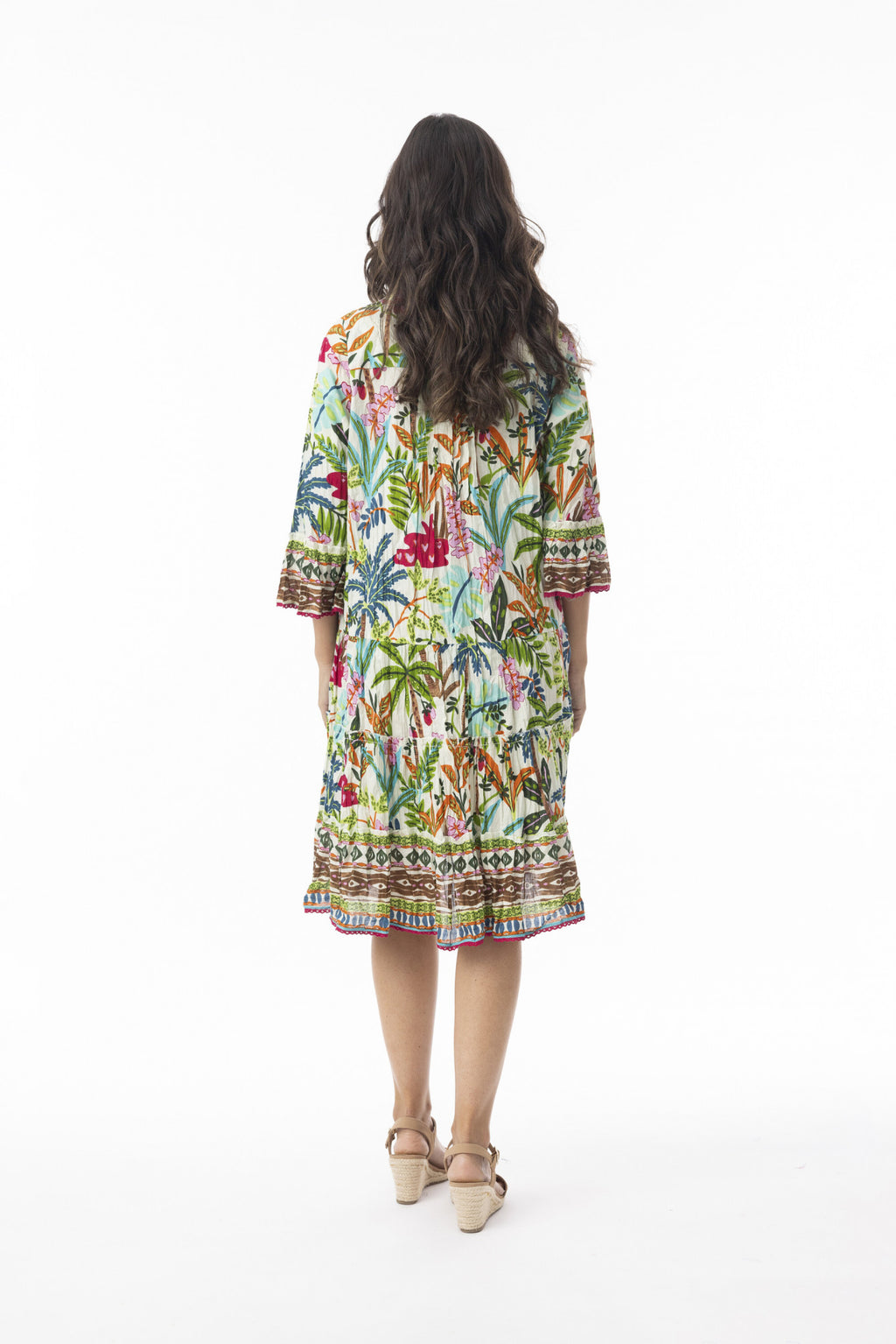 picture of Orientique Ovahe Printed Pleated Dress - Number Two - womens - fashion - clothing - Orientique 3